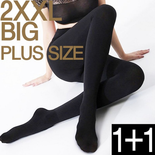 제이코튼 여성 빅사이즈스타킹 빅사이즈타이즈 80D 팬티스타킹 2매