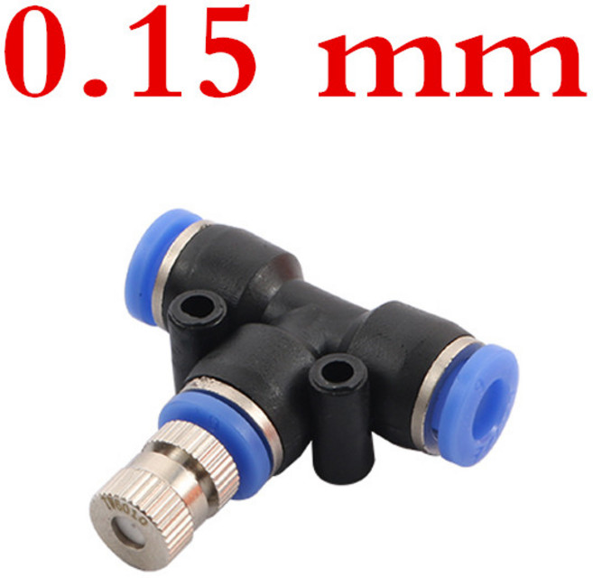 충전식 자동 분무기 농약분무기 50 개몫 6mm 빠른 액세스 티 커넥터 6mm 분무 미스트 안개 노즐 정원 조경 관개 노즐 0.15mm, 01 0.15mm