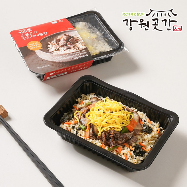 강원만찬 프리미엄 냉동도시락 곤드레밥, 255g, 1개