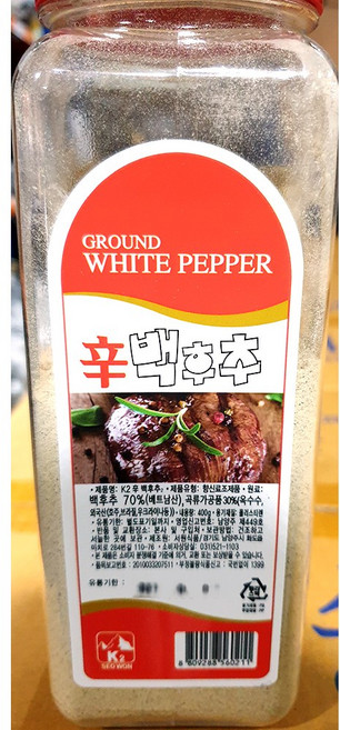백후추 서원 400g * 4개 업소용