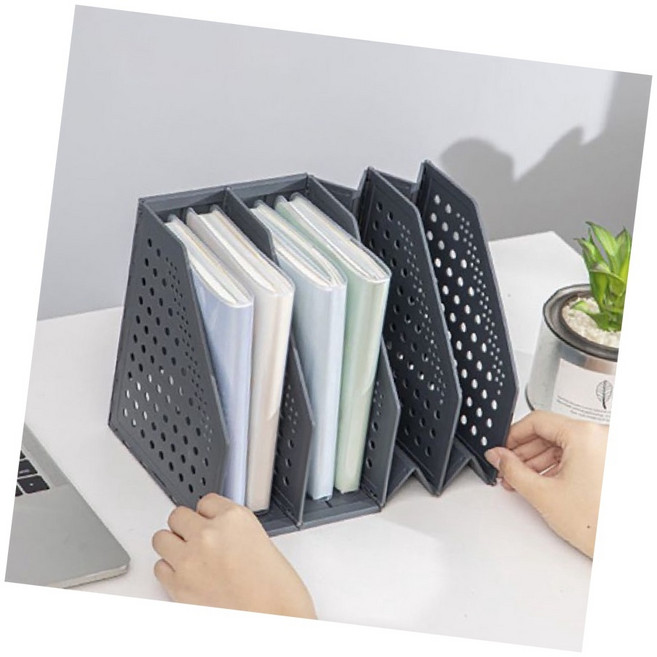 DSGS 3단 파일꽂이 A5 서류장, 블랙