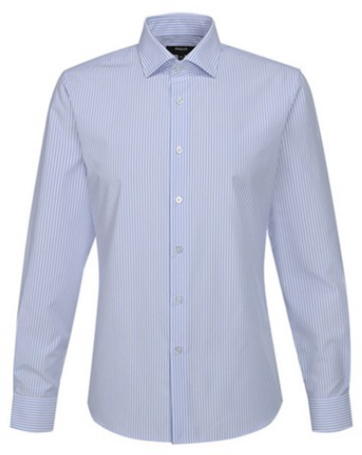 킨록 남성용 스트라이프 와이드 카라 셔츠