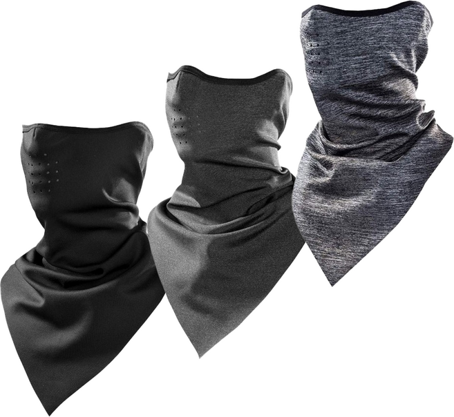 락브로스 넥워머 방한 방풍 아웃도어 마스크 LF7128, 블랙, 1개