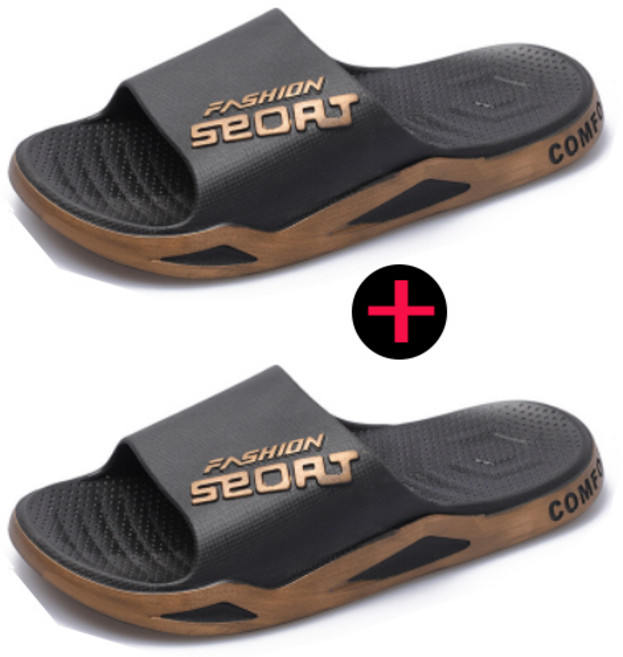 (1+1) 하나 사면 하나를 더 남녀 공용 슬리퍼 실내 야외 슬리퍼 -k76