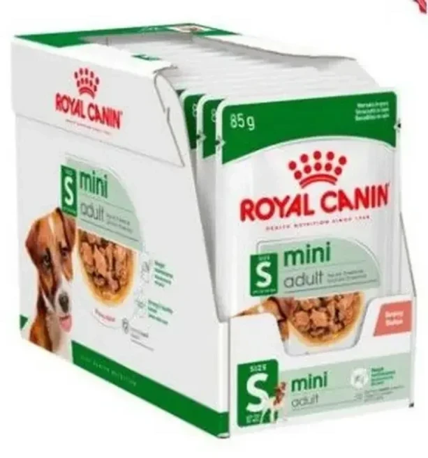 로얄캐닌 강아지사료 미니어덜트 습식 85G 소화기능도움 + 사은품 랜덤 강아지 건식 사료 100g 증정, 24개