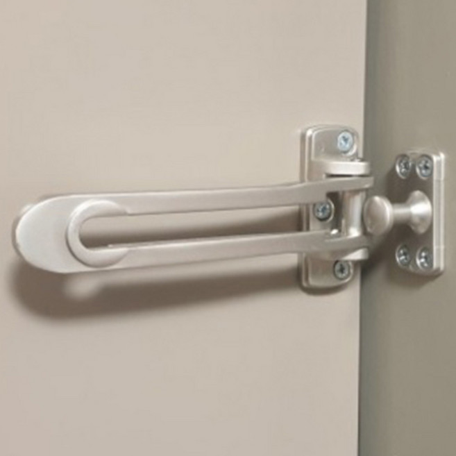 만물통 고급형 현관문 안전고리 골드, 니켈무광, 1개