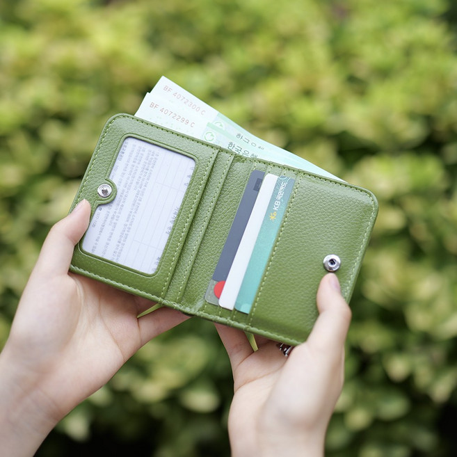 소가죽 미니 여성 반지갑 카드지갑 동전지갑