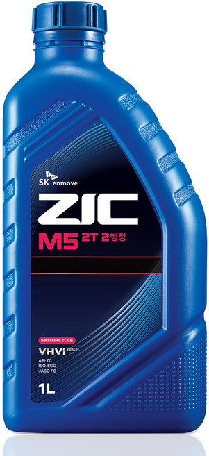 지크 무연 2사이클 2행정 스쿠터 예초기 기계톱 엔진오일, 1개, M5 2T