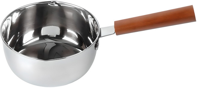 홈파워 인덕션 IH 스텐 계량냄비, 18cm, 실버, 1개