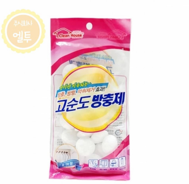 LT 나프탈렌 고순도 방충제 B-24정 좀벌레약 좀약, 1개