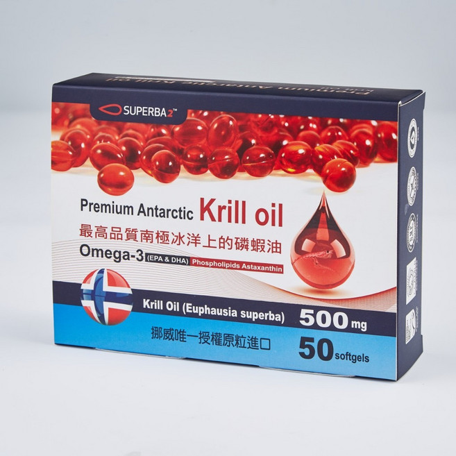 成杏 Premium Antarctic Krill oil Omega-3 軟膠囊, 1個