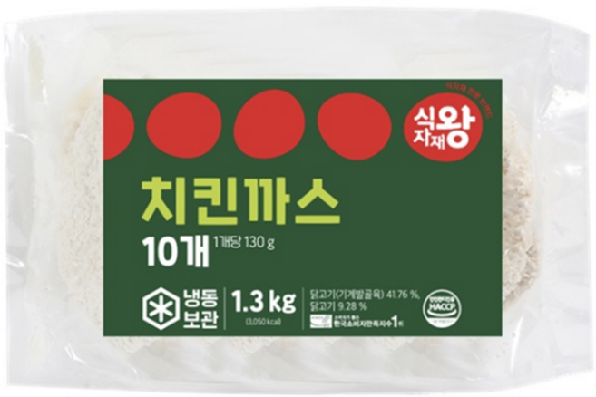 식자재왕 치킨까스, 3개, 1.3kg