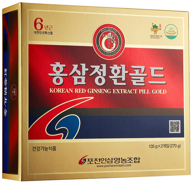 포천홍삼 홍삼정환골드135g 2개입, 2개, 135g