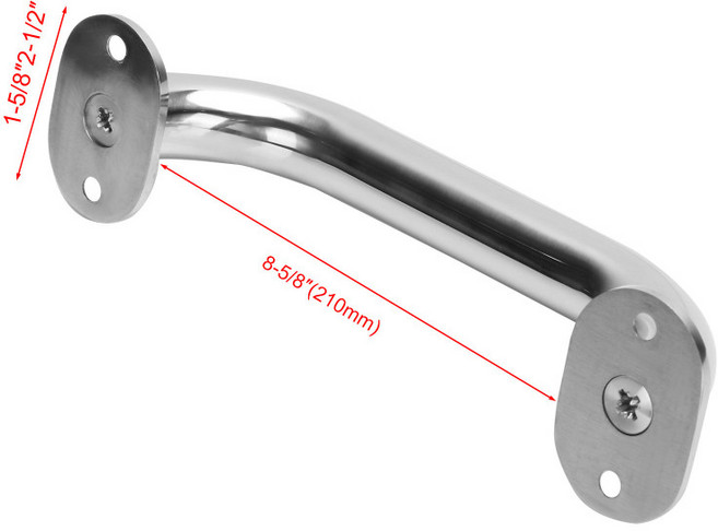 보트 난간 요트 갑판 스테인레스 가드레일 울타리 안전바 펜스 어선 선박, A_210, 1개
