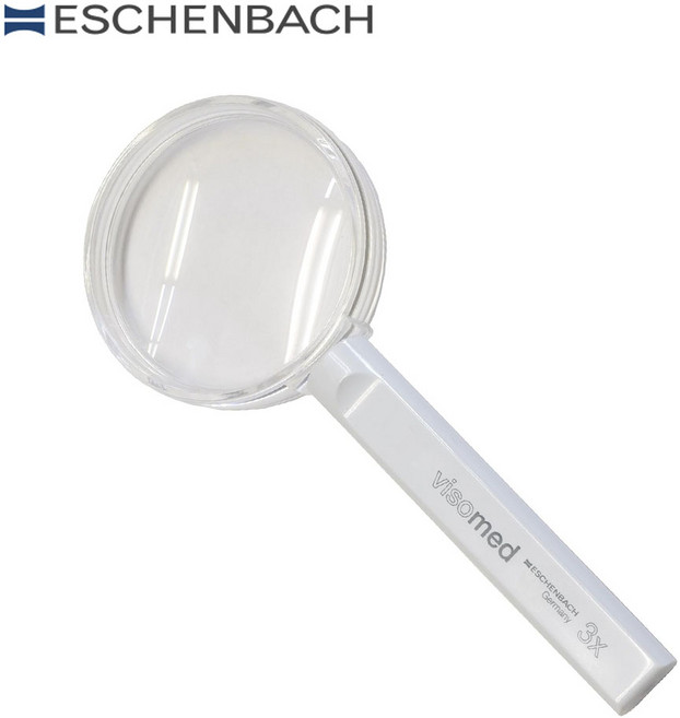 에센바흐261465-3X 휴대용 확대경 손잡이 돋보기 독일, 1개, 261465-3X