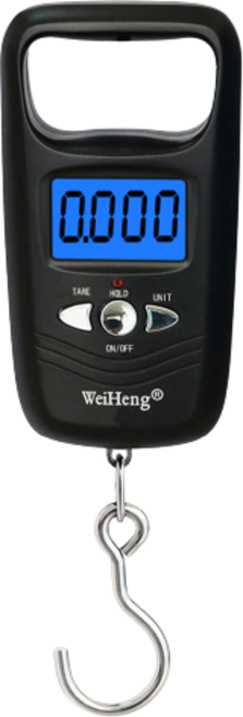 휴대용 손저울 50kg까지, 저울WH-A17L 골드, 1개