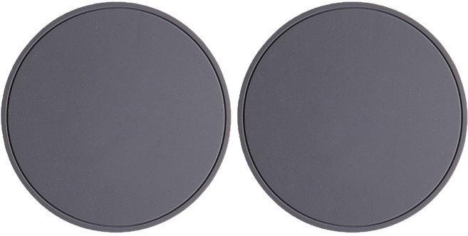 컴윗미 실리콘 원형 냄비 받침 2p, 2개, 다크그레이