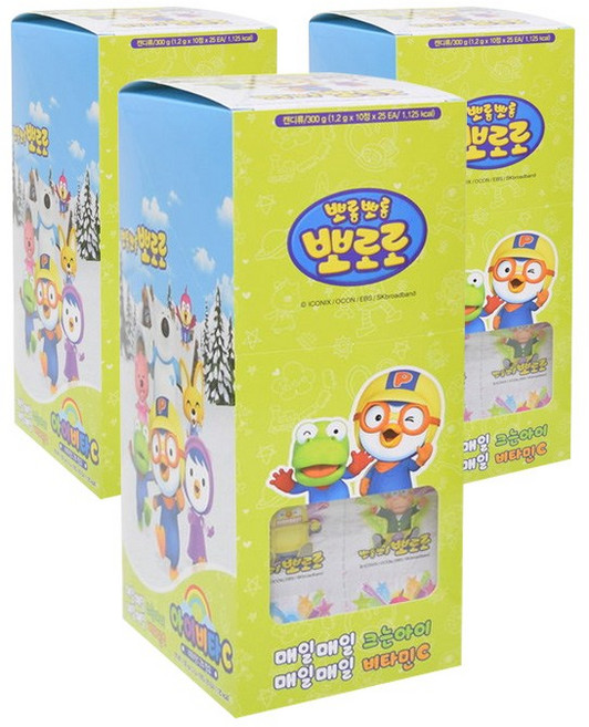 뽀로로 아이비타C, 250정, 3개