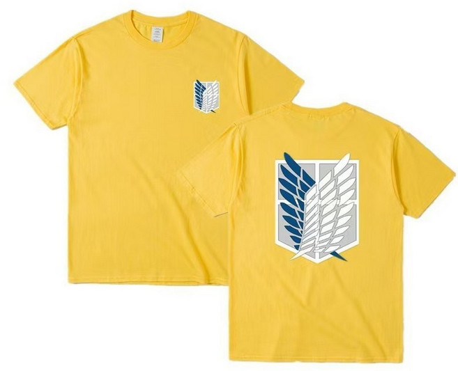 urkoteer진격의거인 조사병단 로고 티셔츠 자유의날개 (남자 진격거 반팔티)