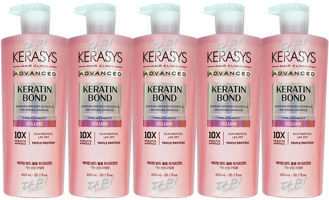 케라시스 어드밴스드 케라틴 본드 볼륨 트리트먼트, 5개, 600ml