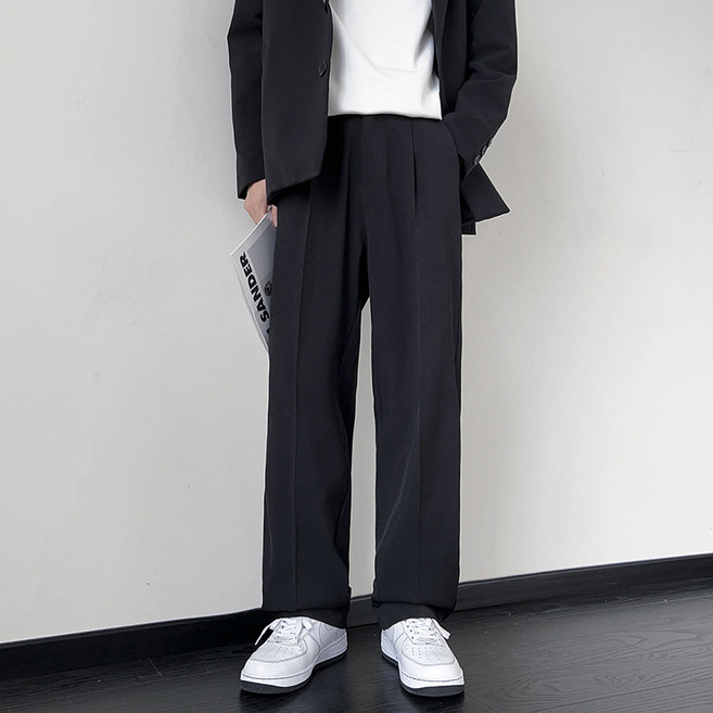 ANYOU 남성 슬랙스 정장바지 사계절 일자핏 캐주얼 리미엄