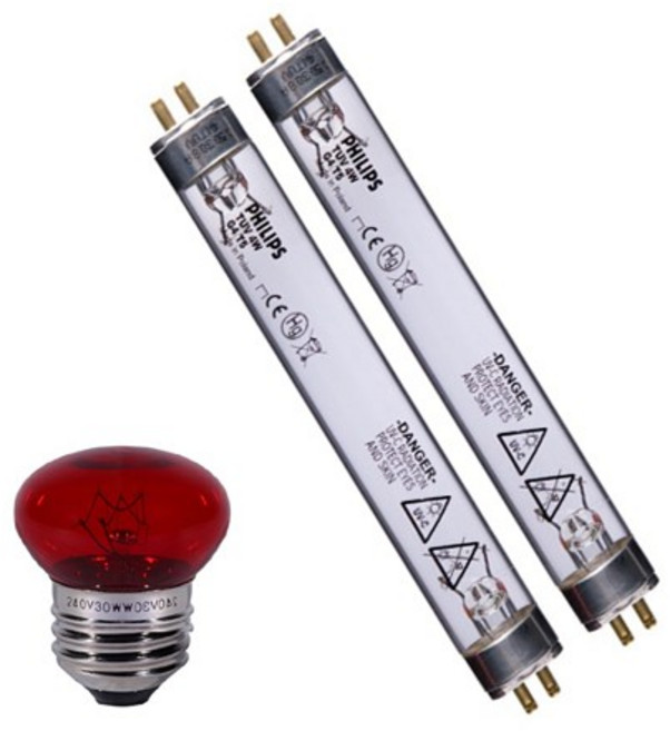 필립스 유팡 자외선램프 4w 2p + 적외선전구 30w, 1세트