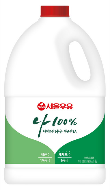 서울우유 나100% 우유 2300mL, 2.3L, 9개