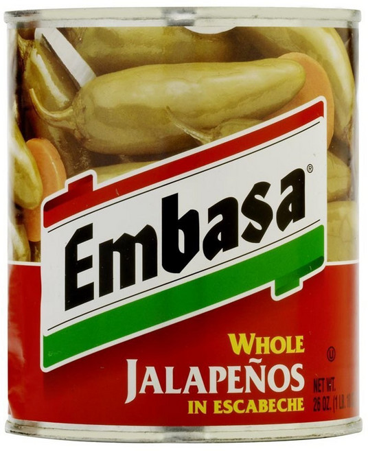 EMBASA 나초 얇게 썬 할라피뇨 고추 11온스 병(6팩) EMBASA Nacho Sliced Jalapeño Peppers 11 Oz Jar (6-pack), 311.84g, 6개