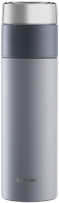 루미낙 찻잎 분리 보온보냉병, 그레이, 400ml