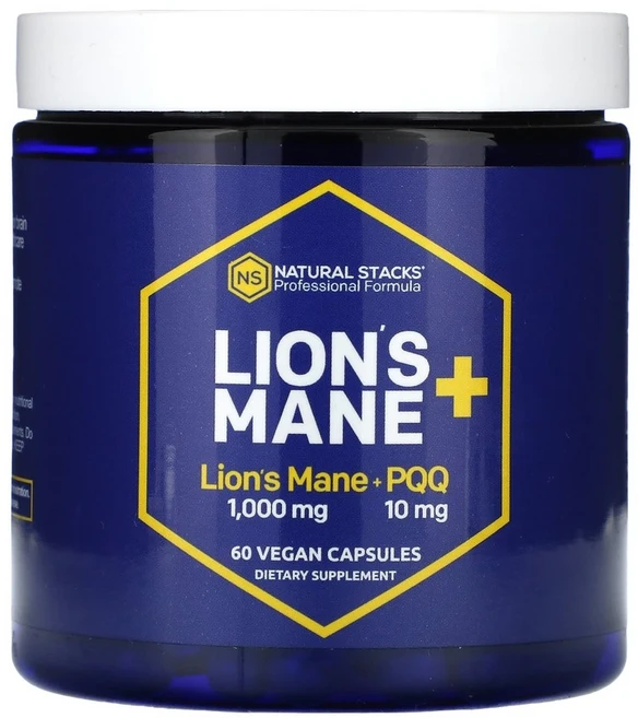 네츄럴스택스 노루궁뎅이버섯+ PQQ 60 비건 캡슐, 1개, 60정 - 쿠팡