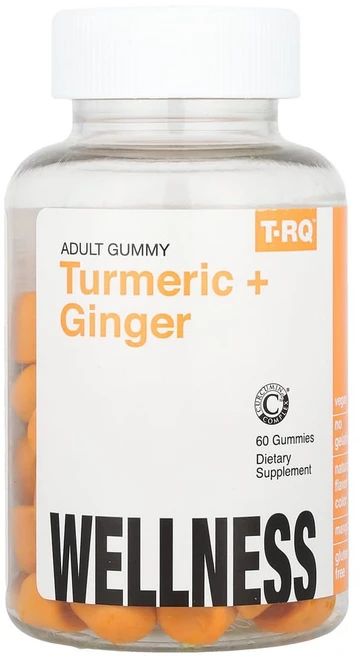 티알큐 강황 진저 망고 베지 젤리 60개 커큐미노이드 95 터메릭 진저 T-RQ 비건, 60정, 1개 - 쿠팡