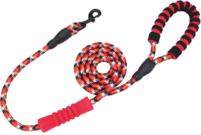 브라더펫 반려견 스토퍼 자일로프 리드줄, 레드, 1개