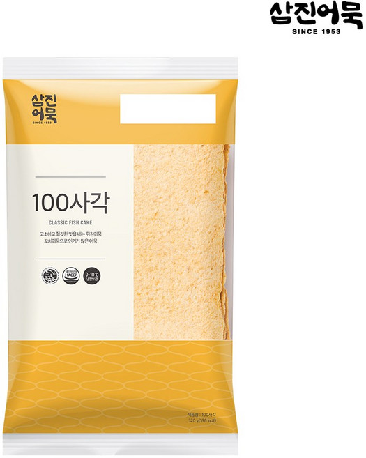 삼진어묵 [삼진어묵] 100사각 320g 볼/꼬치/봉어묵, 1개