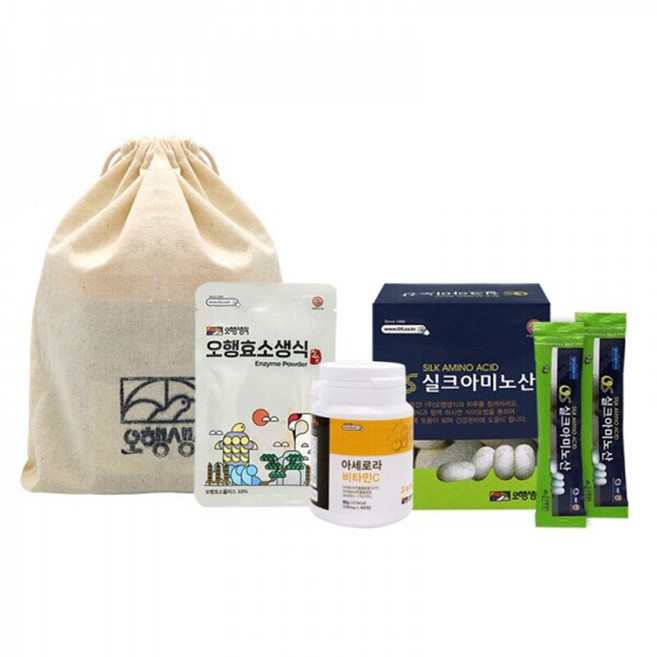 바라던건강 오행생식 7일 체험팩C 즐기면서 시작하기 파우치&컵 증정 효소 비타민C 아미노산, 1개