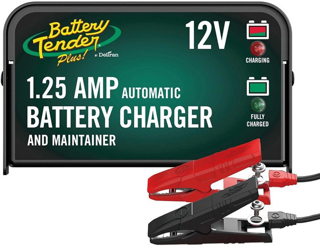 배터리 텐더 플러스 12V 1.25AMP 자동차 및 오토바이 충전기 유지보수 ATV용 플로팅 차지 - 트리클 충전기보다 스마트, 1개