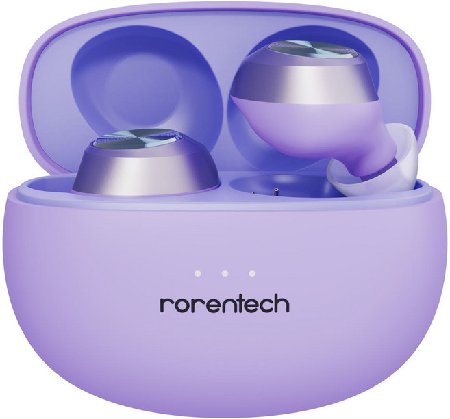로랜텍 커널형 버즈 무선 블루투스이어폰 RSM-R510 퍼플 24시간 방수가능