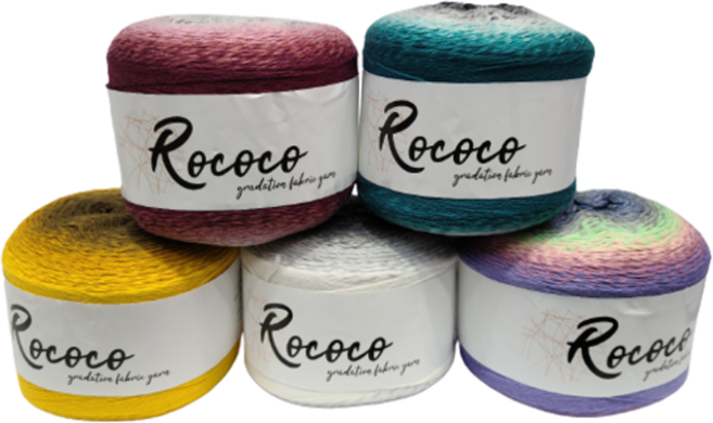 로코코/케이크 얀/대용량 그라데이션 뜨개실, 7004, 1개