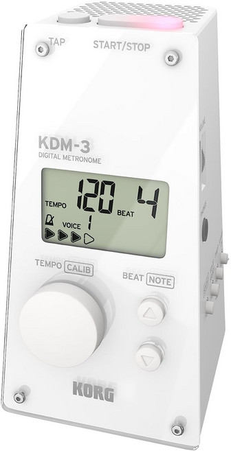KORG 코르그 디지털 메트로놈 KDM-3 화이트 박자 연습, 1개