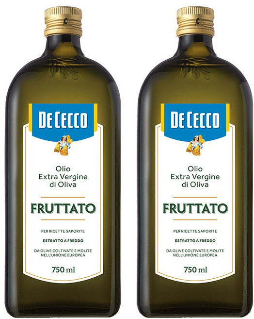 데체코 플루타토 엑스트라 버진 올리브오일, 750ml, 2개