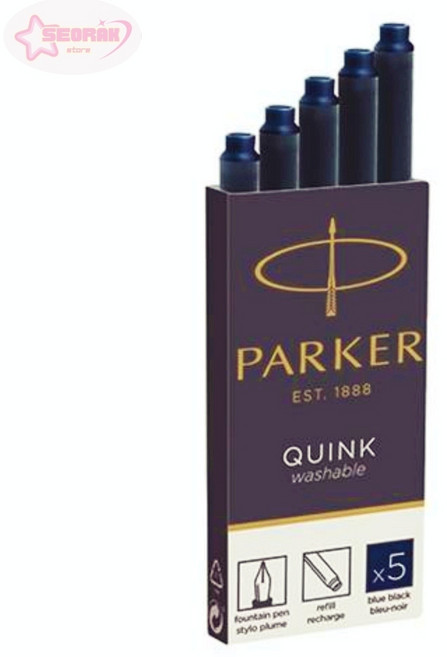 서락 파카 큉크 잉크카트리지 블루블랙(군청색) 1950385 5개입 만년필리필