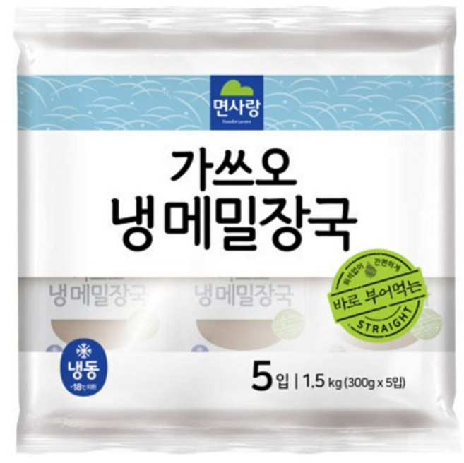 면사랑 가쓰오 냉 메밀장국, 300g, 5개
