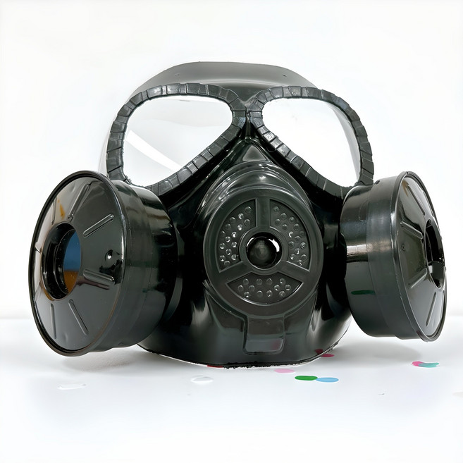 리빙다 방독면가면, 블랙, 1개