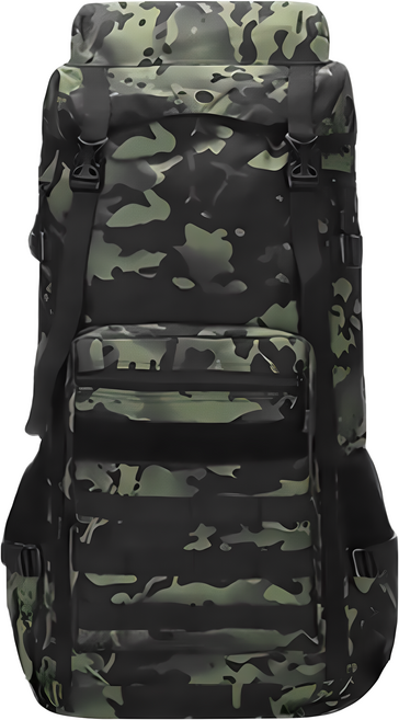 大容量登山背包 70L, 暗夜迷彩款