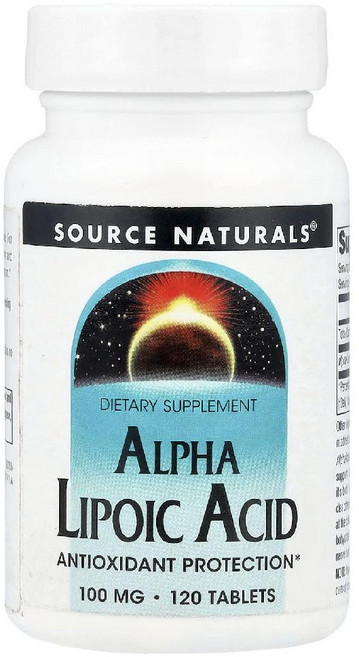 Source Naturals 알파리포산 100mg 120정, 120g, 1개