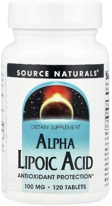 소스내추럴스 알파리포산 100mg Alpha Lipoic Acid ALA 티옥트산 120정, 1개 - 쿠팡