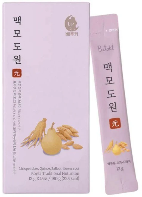 베투키 으뜸원 맥모도원 맥문동 모과 도라지 기침완화 진액 차 즙, 1개, 180g - 쿠팡