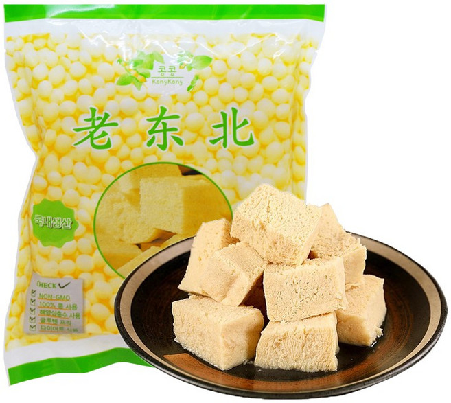 천미방 중국식품 콩콩 냉동두부 500g 동두부 얼린두부, 1개
