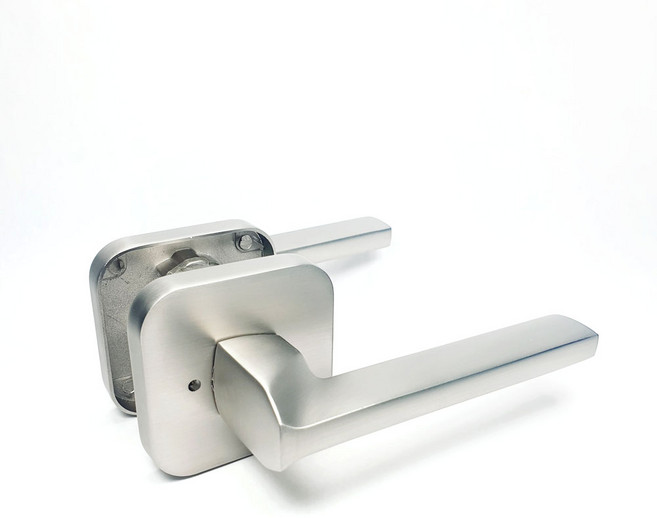 미르 AL 버튼형 방문손잡이 방문레바 사각손잡이, 1개