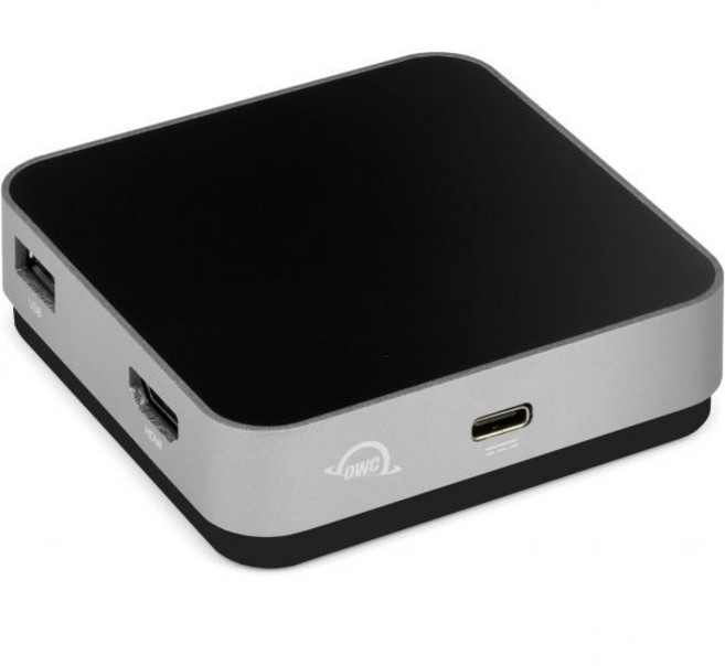 OWC 트래블 독 USB C 도킹 스테이션 충전 100W 썬더볼트 3 HDMI 2.0 SD 카드가 장착된 4K 해상도 범용 노트북 5포트의 연결 포트 스페이스 그레이, 5 Port