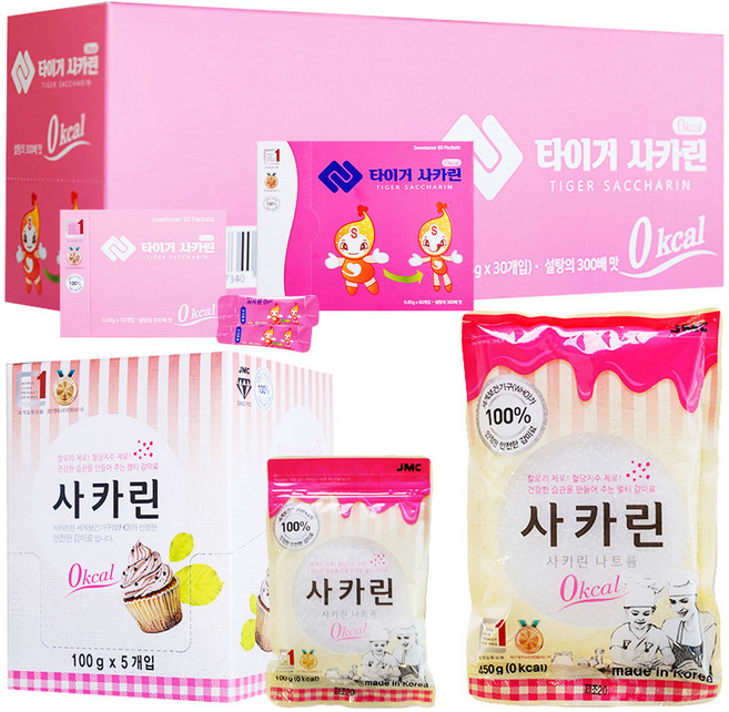 국내산100% 타이거사카린 0.05gX30개 신화당 옥수수 뉴슈가 당원 스테비아OK, 1.5g, 1개